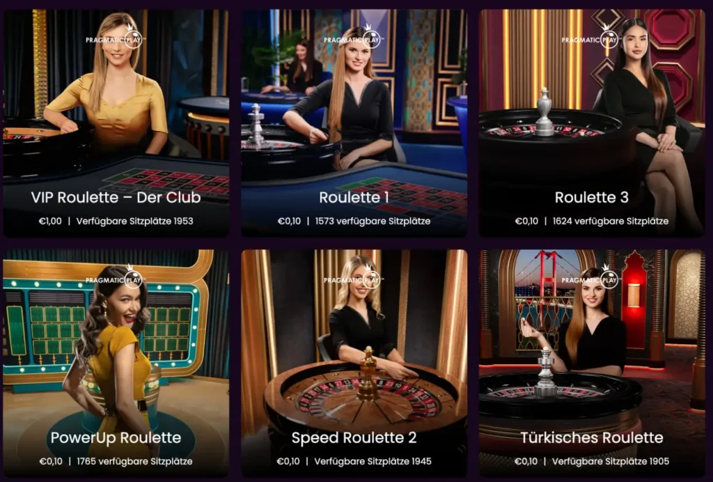 Boom Casino Tischspiele