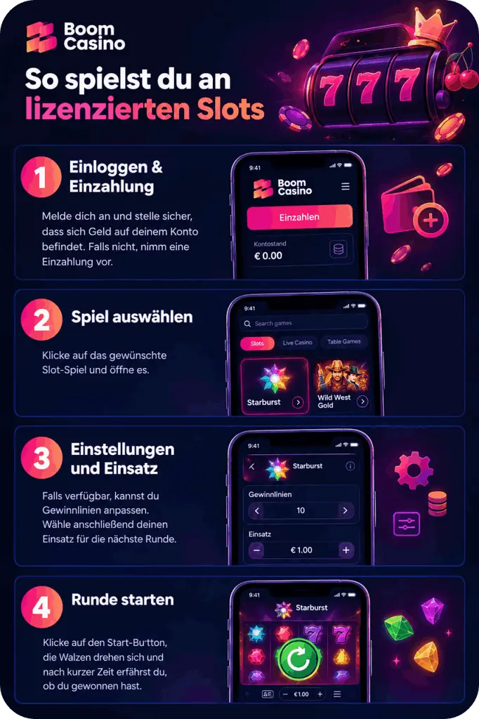 Wie an lizenzierten Slots gespielt wird